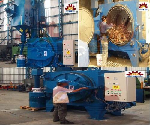 Barrel Type Rotary Drum Shot Blasting Machine