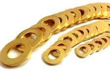 Polished Brass Washers, For Automotive Industry, Fittings, Shape : Round