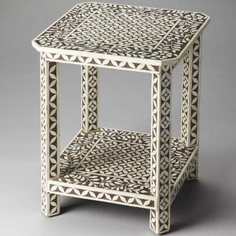 Bone Inlay Stool