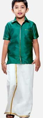 Mens Pure Silk Dhoti, Technics : Yarn Dyed