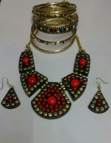 Horn Bone Resin Wood Brass Jewellery