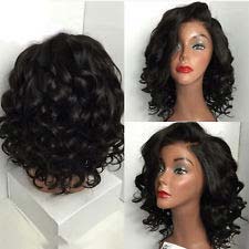 Full Lace Wigs, Color : Black/ Brown