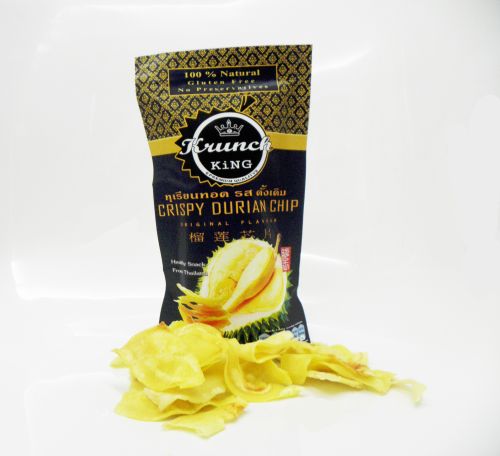Natural Crispy Durian Chips 20g Bag, Condition : Dried for Snacks