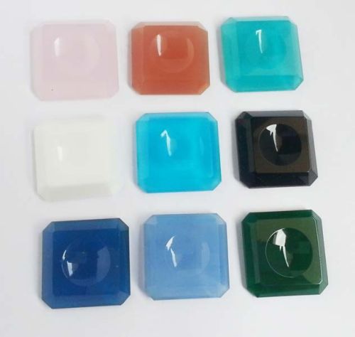 CARVING SQUARE GLASS STONES, For Bags, Garment, Art, Shoes, JEWELLERY