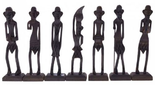 Wooden African Man Set, For Home Decor