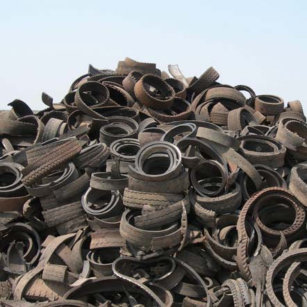 Rubber tyre scrap