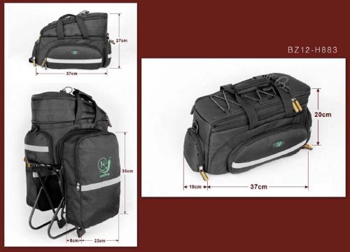 Snailkey Duffle Black Cycling Saddle Bag Waterproof Bicycle Accessorie