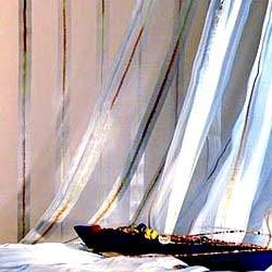 Furnishing India Transparent Sheer Fabric, Technics : Machine Made, Yarn Dyed