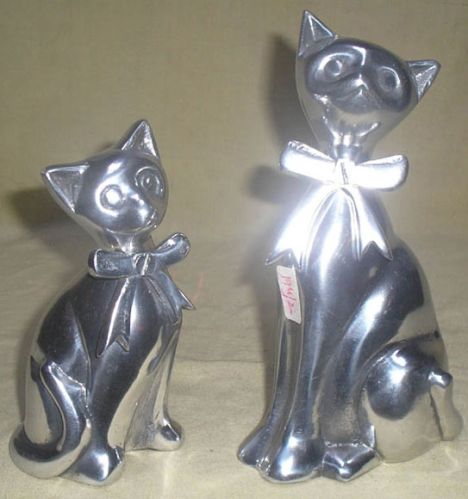 Aluminium Cat Sculptures - (3055)