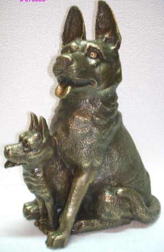 Aluminium Dog Sculpture - (3276)