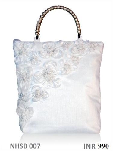 Pure Orchid Silk Hand Bag ( NHSB - 007)