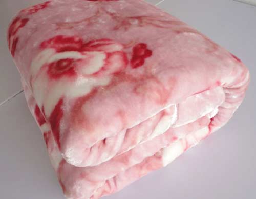 Mink Blanket, Material : Polyester, Wool
