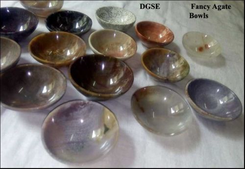 Sphere Round Shape Gemstone Fancy Agate Bowls