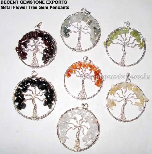 Printed Metal Flower Pendants, Size : 0-15mm