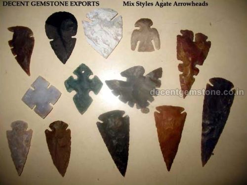 Rectangular Designer Agate Stone Arrowheads, For Home Decoration, Feature : Luxury