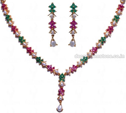 Non Polished Necklace Set, Packaging Type : Plastic Box, Velvet Box