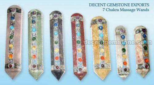 Gemstone Seven Chakra Massage Wands, Size : 4-5mm