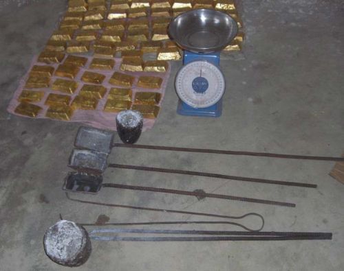 Au gold bar, Material : Gold Dust, Gold Nuggets,