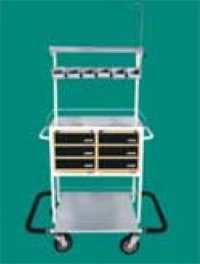 Medicine Trolley, Size : 71W X 40D X 152H Cm.