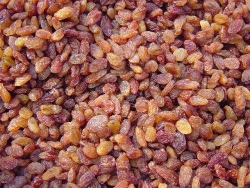 Sultana Raisins, Packaging Type : red, brown, black