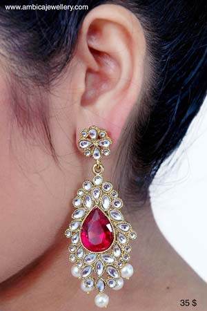 Kundan Earrings-3686