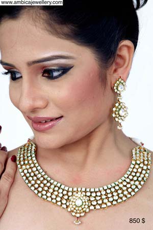 Kundan Necklace Set-3482