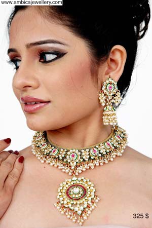 Kundan Necklace Set-3718