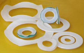 Round PTFE Ring Gaskets, Color : White