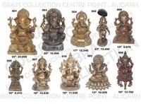 Polished Brass Ganesh Statues, For Home, Hotel, House, Shop, Packaging Type : Carton Box, Thermocol Box