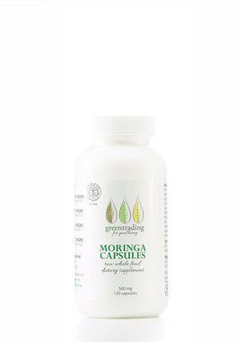 ORGANIC MORINGA CAPSULES 120, Brand Name : Green Trading
