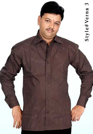 Verna - 3 Mens Fashion Shirts, Size : L, XL, XXL