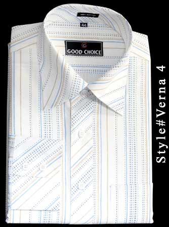 Verna - 4 Mens Fashion Shirts, Size : L, XL, XXL