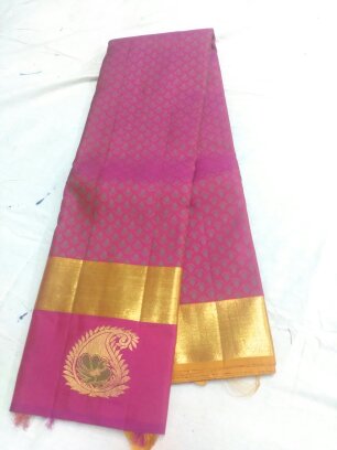 Printed Kanchivaram Pure Silk Saree, Occasion : Casual Wear