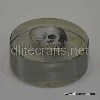 Dlite Crafts Glass Printed Paper Weight, Style : Traditional