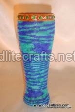 Mosaic Glass Flower Vase