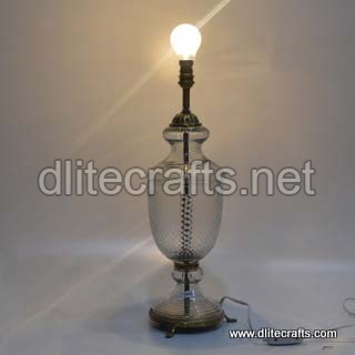 Dlite Crafts Oil Glass Table Lamp, Color : Clear