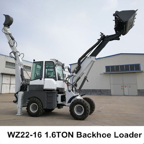 1.6ton Loading Capacity Small Wheel Backhoe Loader