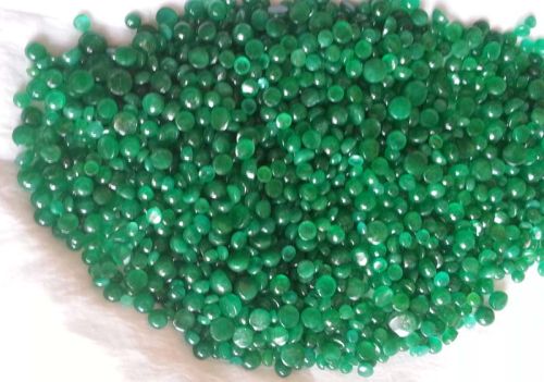 Dyed Beryl Cabochon Stones, Color : GREEN