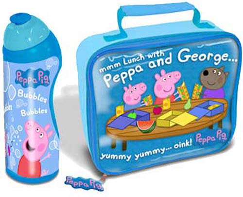 Printed Plastic Peppa Pig Lunch Boxes, Shape : Rectangular, Square