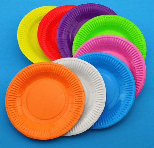 Coloured Paper Plates