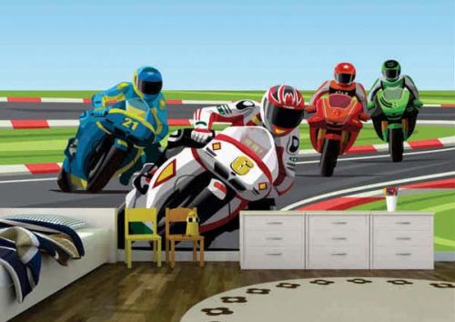 Racing Bike Theme Customized Wallpaper