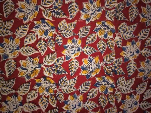 Cotton Kalamkari Fabrics, For Garments, Color : Multi Color