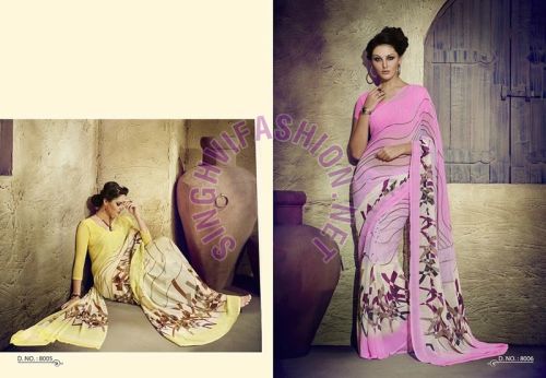 Georgette Printed Sarees