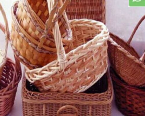 Bamboo Basket, Shape : Round
