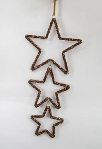 Iron Three Piece Star Hangings, For Festival Celebrations, Feature : Attractive, Colorful, Durable