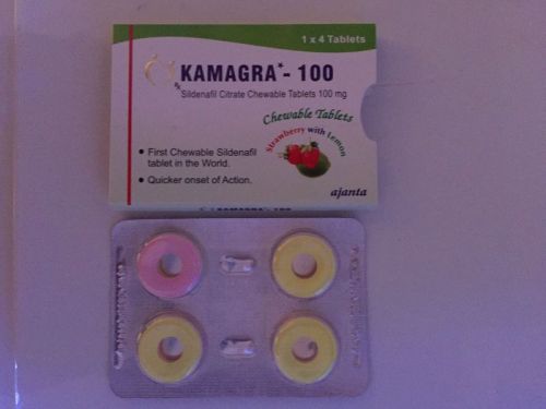 Kamagra Polo Strawberry and Lemon Chewable 100mg Tablets