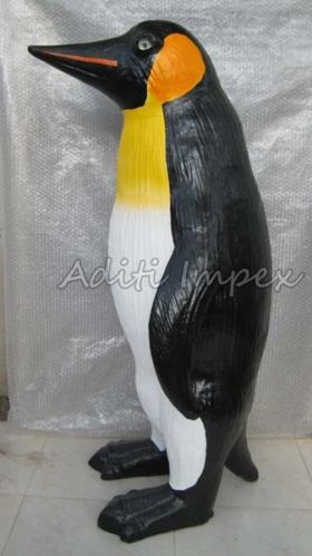 Polished Metal Handicraft Leather Penguin Sculpture, For Garden, Gifting, Home, Office, Style : Antique