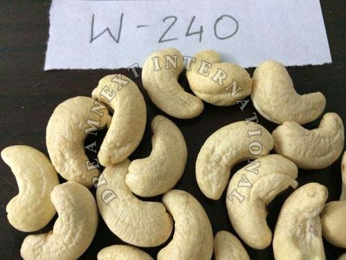 W240 Cashew Nuts, For Food, Snacks, Packaging Type : Pouch, PP Bag, Sachet Bag, Tinned Can