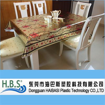 PVC Wholesale Plastic Fabric Printed Tablecloth, Width : 137 cm