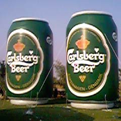 Round Nylon Inflatable Cans, For Promotional, Pattern : Printed